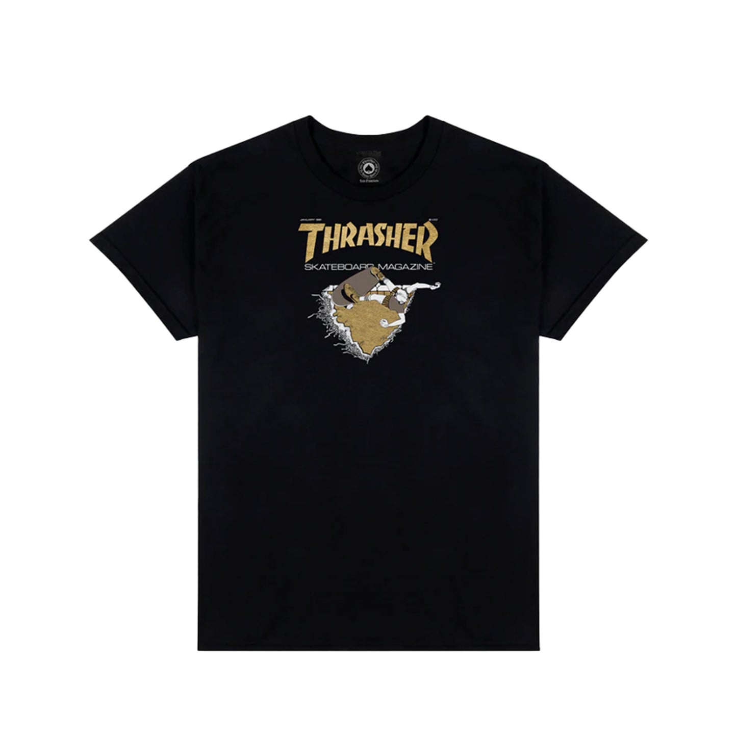 t-shirt Thrasher Magazine first cover tee black