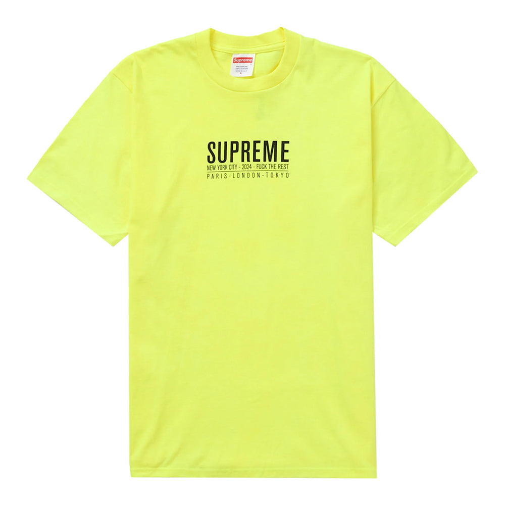 t-shirt Supreme® Newyork Paris tee yellow