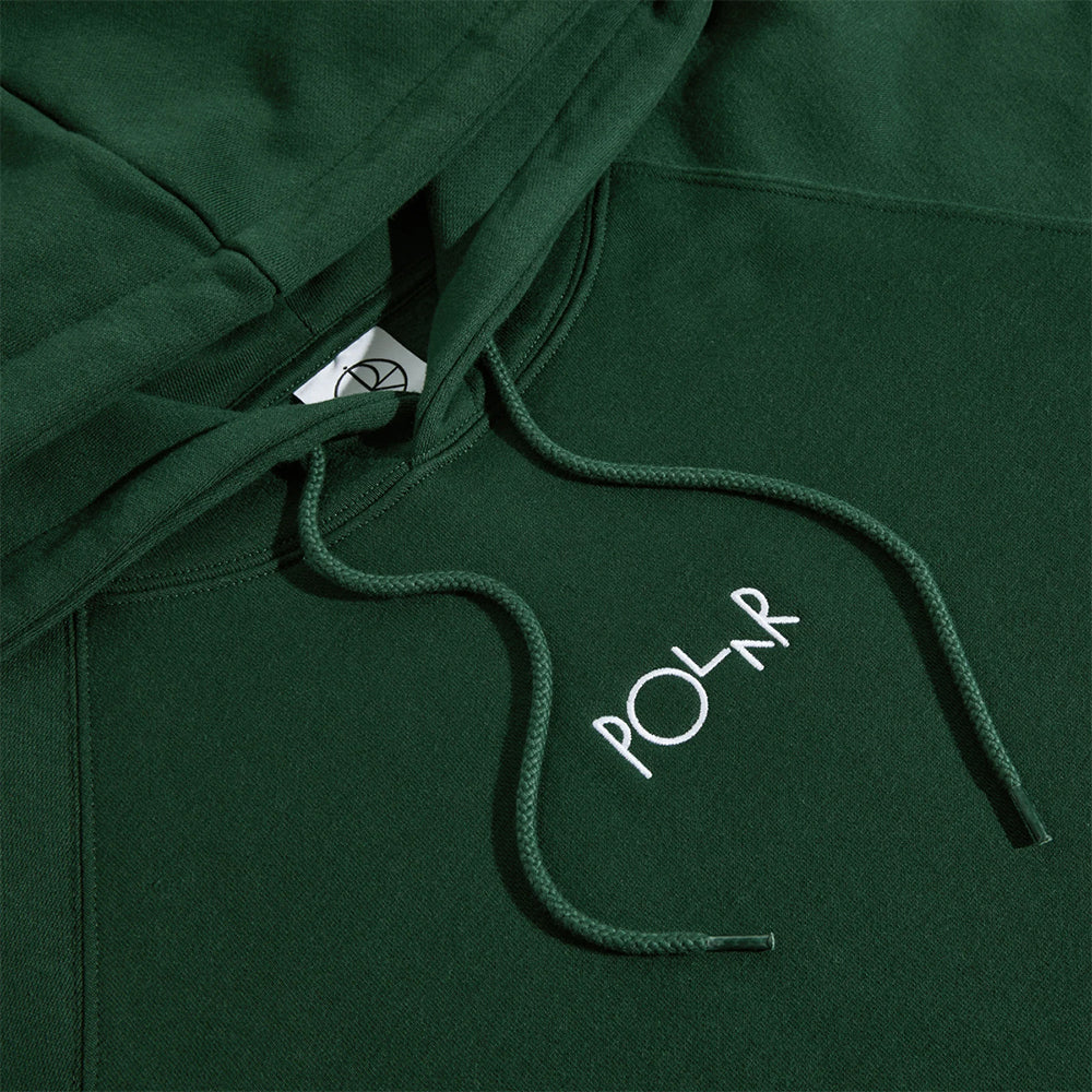 felpa cappuccio Polar default hoodie dark green