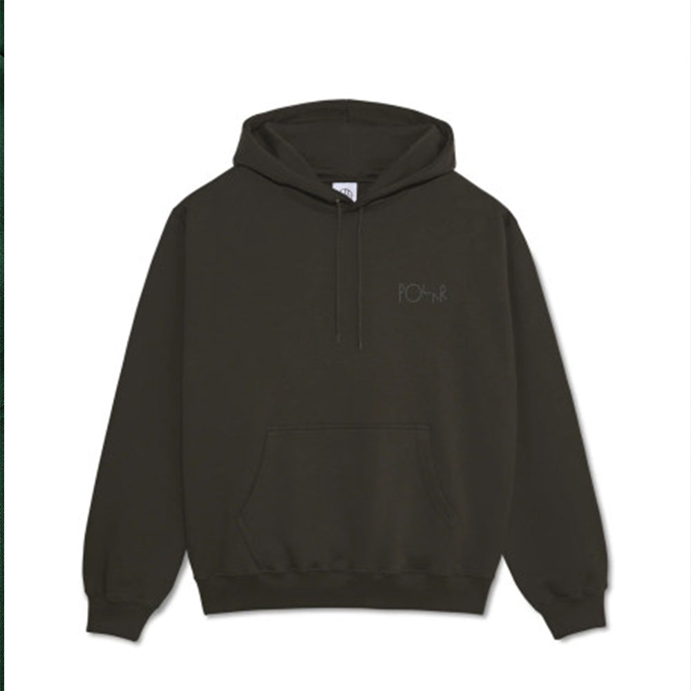 felpa cappuccio Polar stroke logo Dave hoodie dirty black