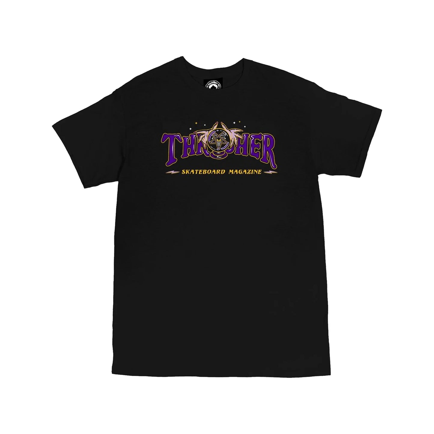 t-shirt Thrasher Magazine fortune logo tee black