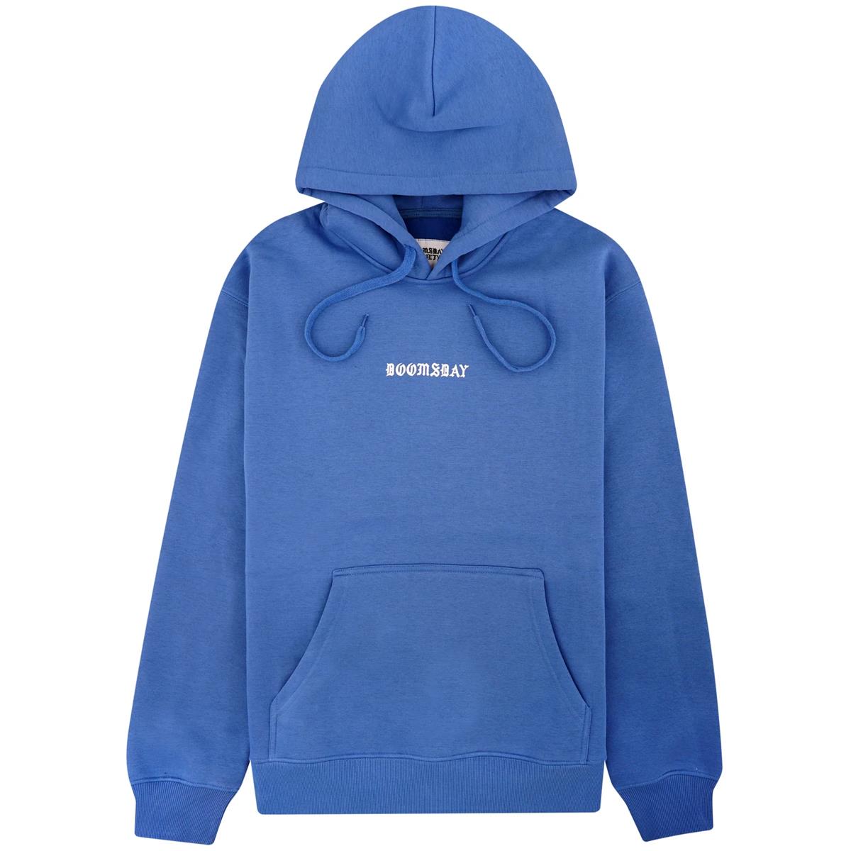 felpa cappuccio Doomsday no more space hoodie blu