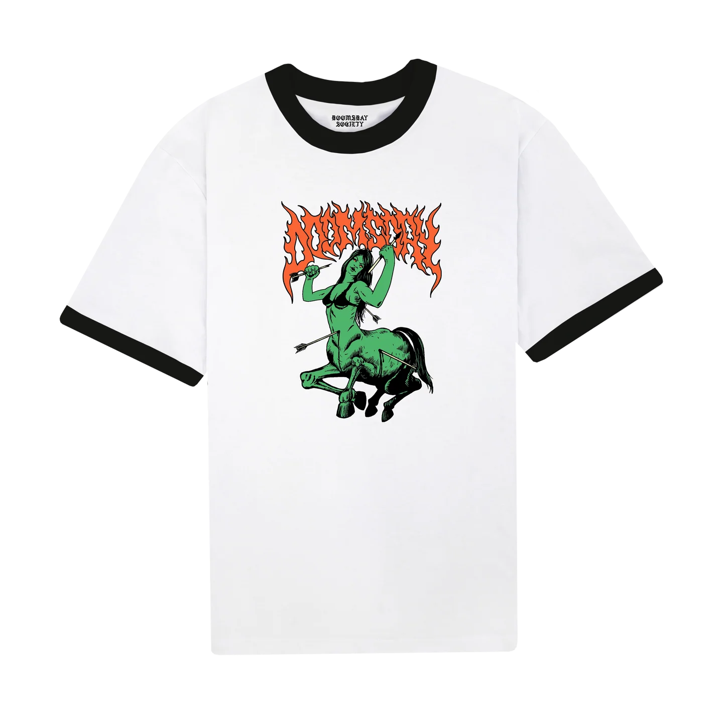 t-shirt Doomsday lady of war tee white