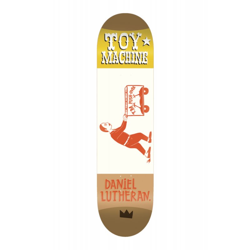 tavola Toy Machine skate deck lutheran kilgallen 8.38 compreso grip