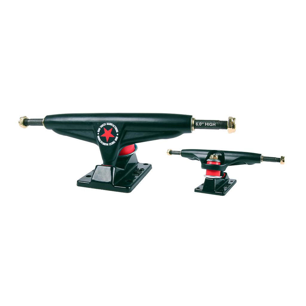 coppia attacchi skate Iron 6.0" High Black Trucks