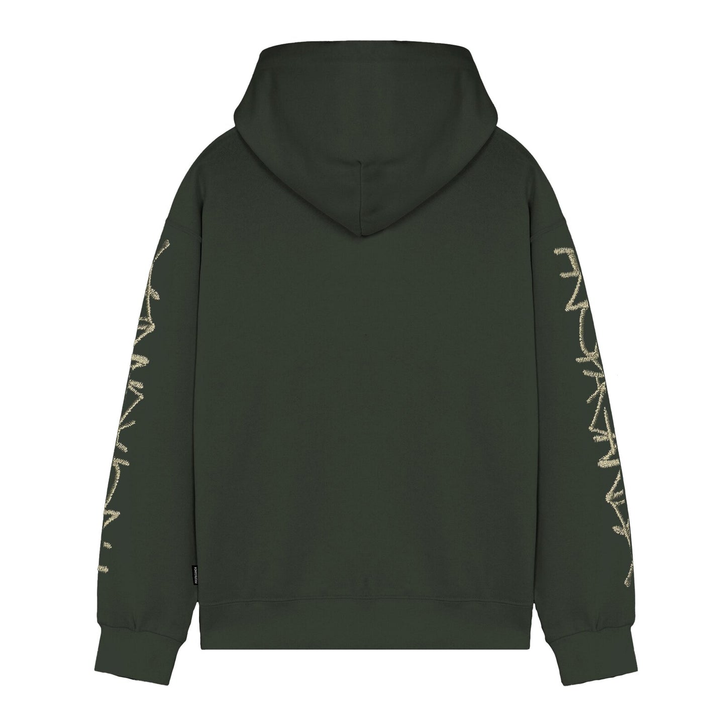 felpa cappuccio PROPAGANDA script embroidery brown