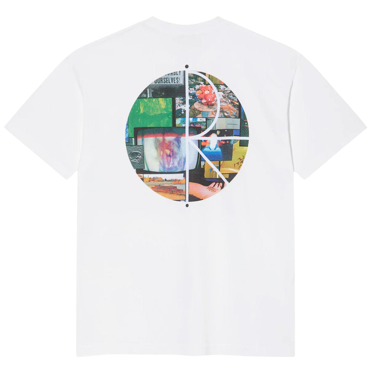 maglietta POLAR Skate Co. fill logo ourselves collage white