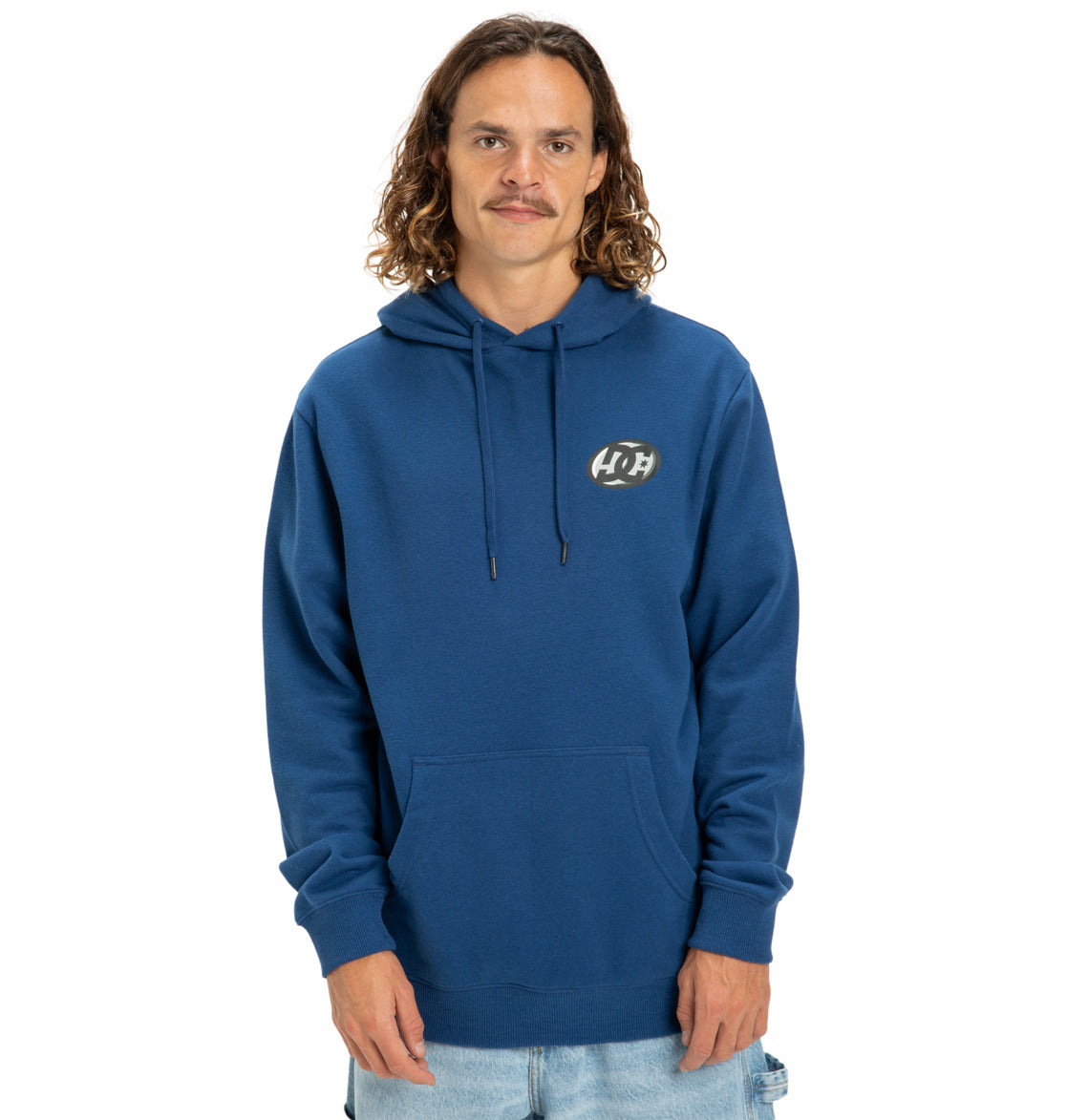 felpa cappuccio DC SHOES fast bubble hoodie navy