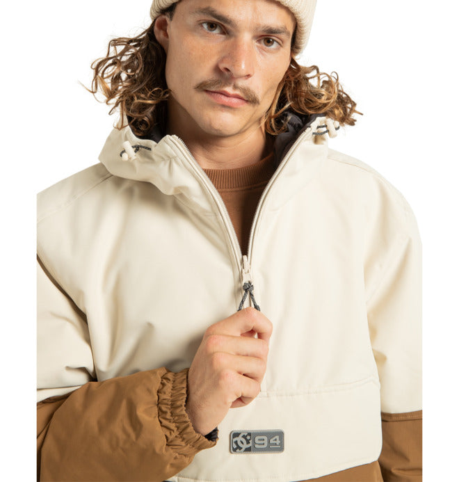 giacca snowboard DC nexus reversible anorak Jacket 5k oatmeal Tg M - L - XL