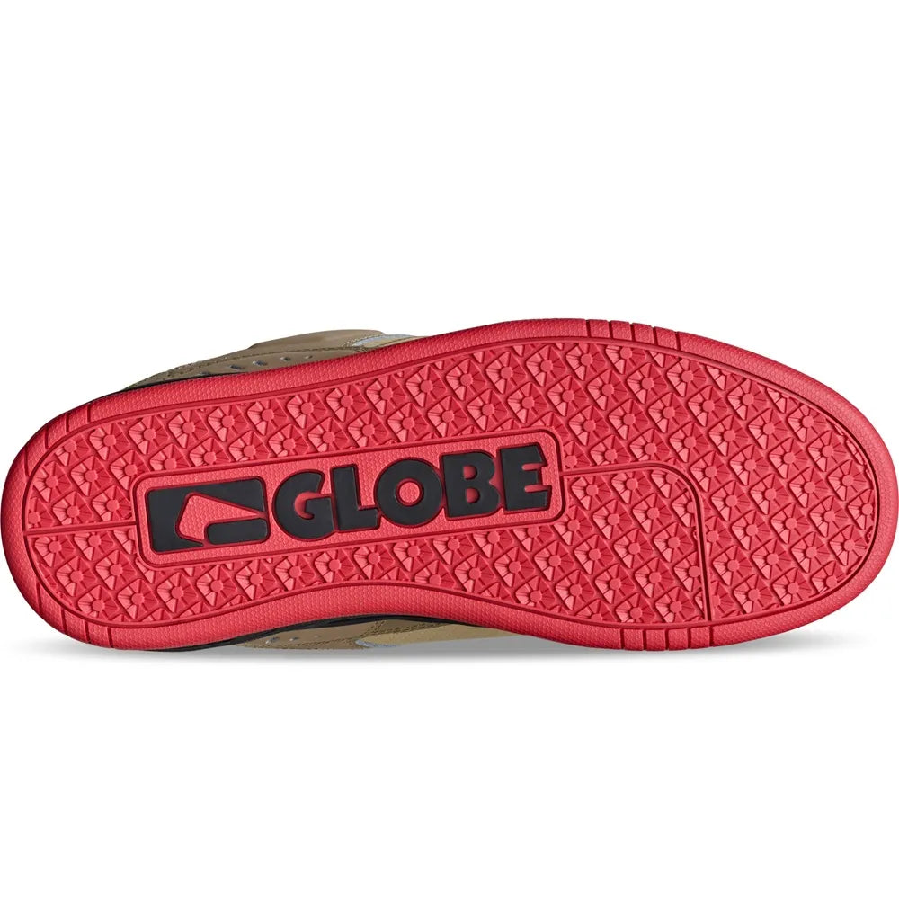 scarpe skate Globe Fusion khaki red 2026