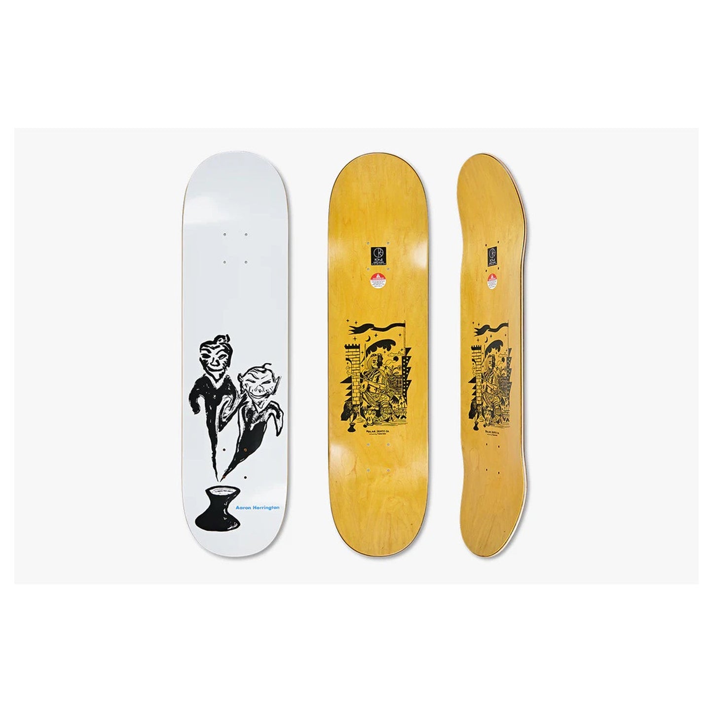 tavola Polar skate co. Aaron Herrington deck 8.25 compreso grip