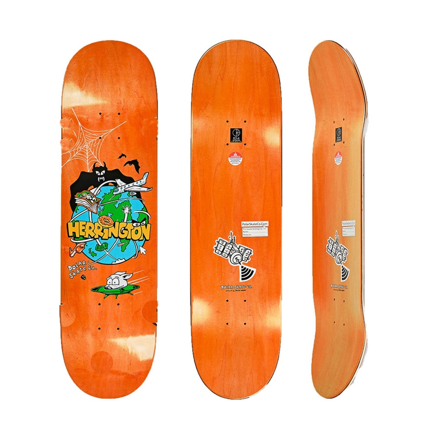 tavola Polar skate co. planet deck 8.125 compreso grip