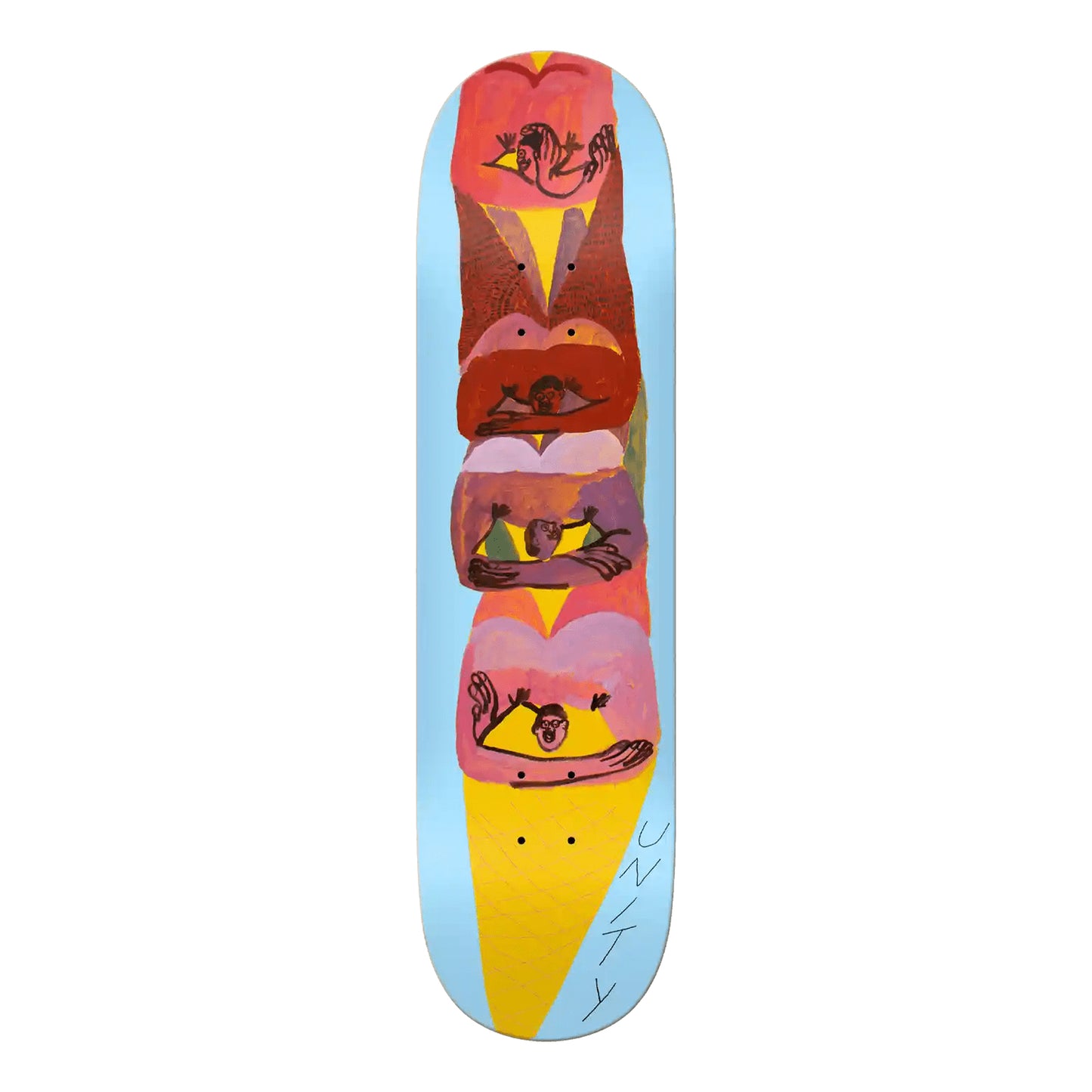 tavola skate Unity Ice Cream Cone Deck 8.06 compreso grip