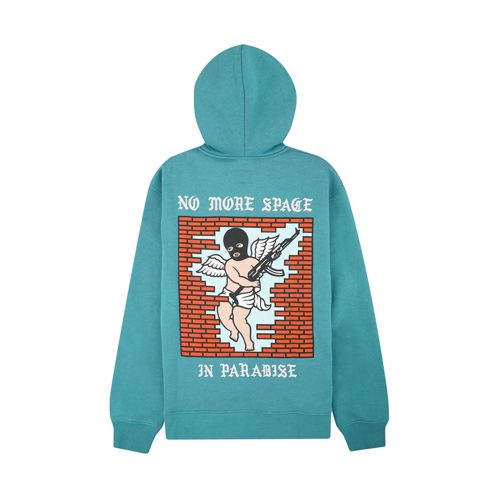 felpa cappuccio Doomsday no more space hoodie aqua