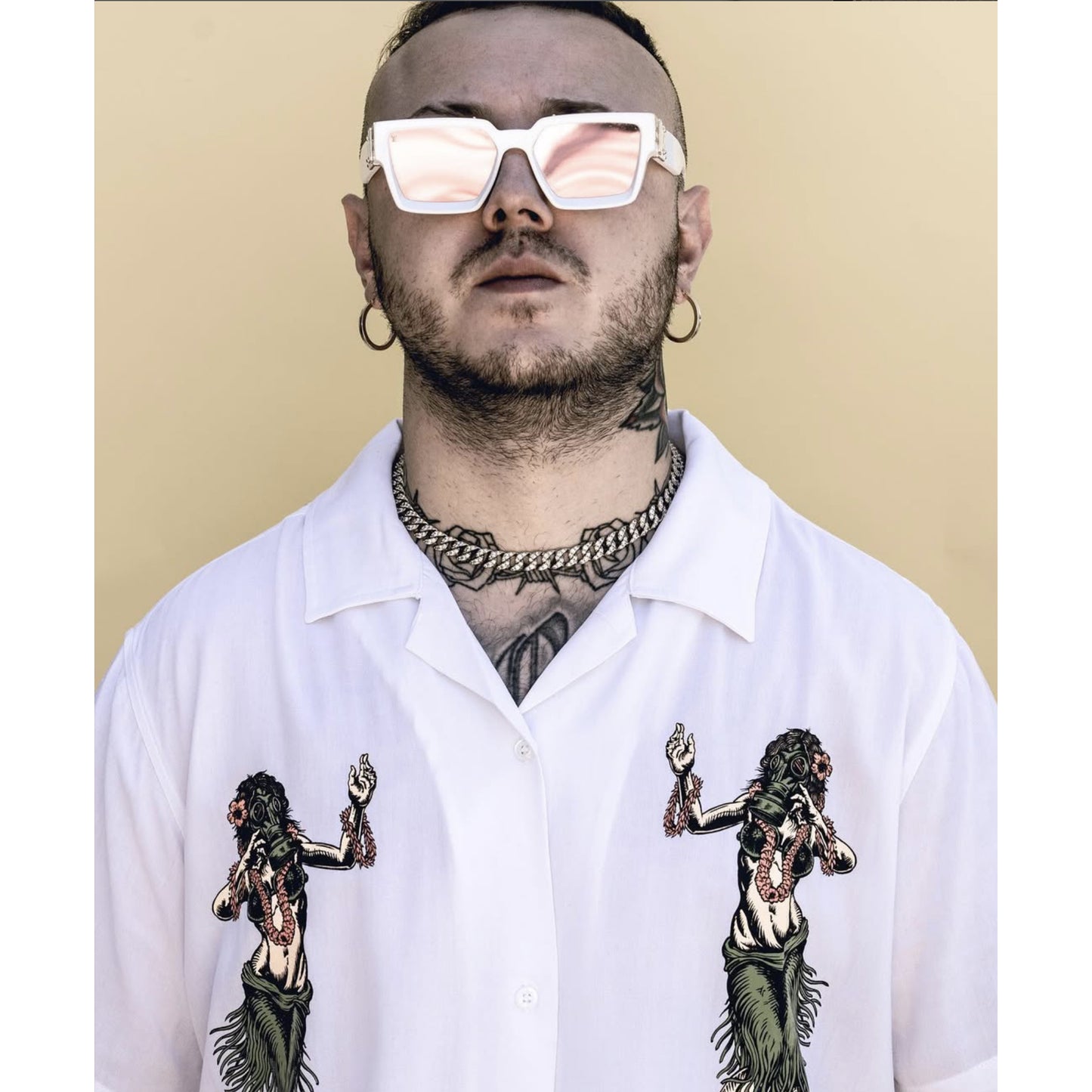 camicia m/c Doomsday nuke bombs white shirt