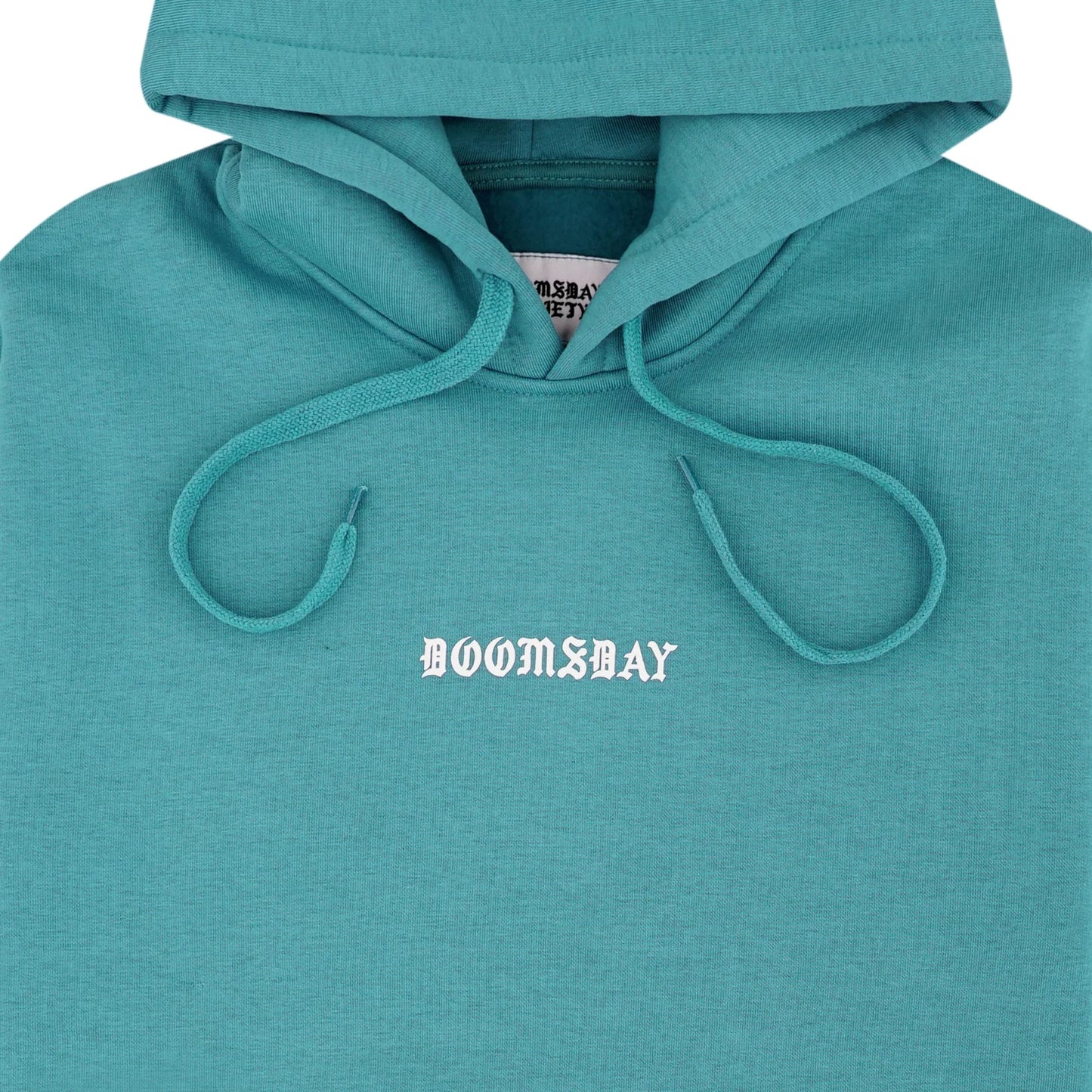 felpa cappuccio Doomsday no more space hoodie aqua