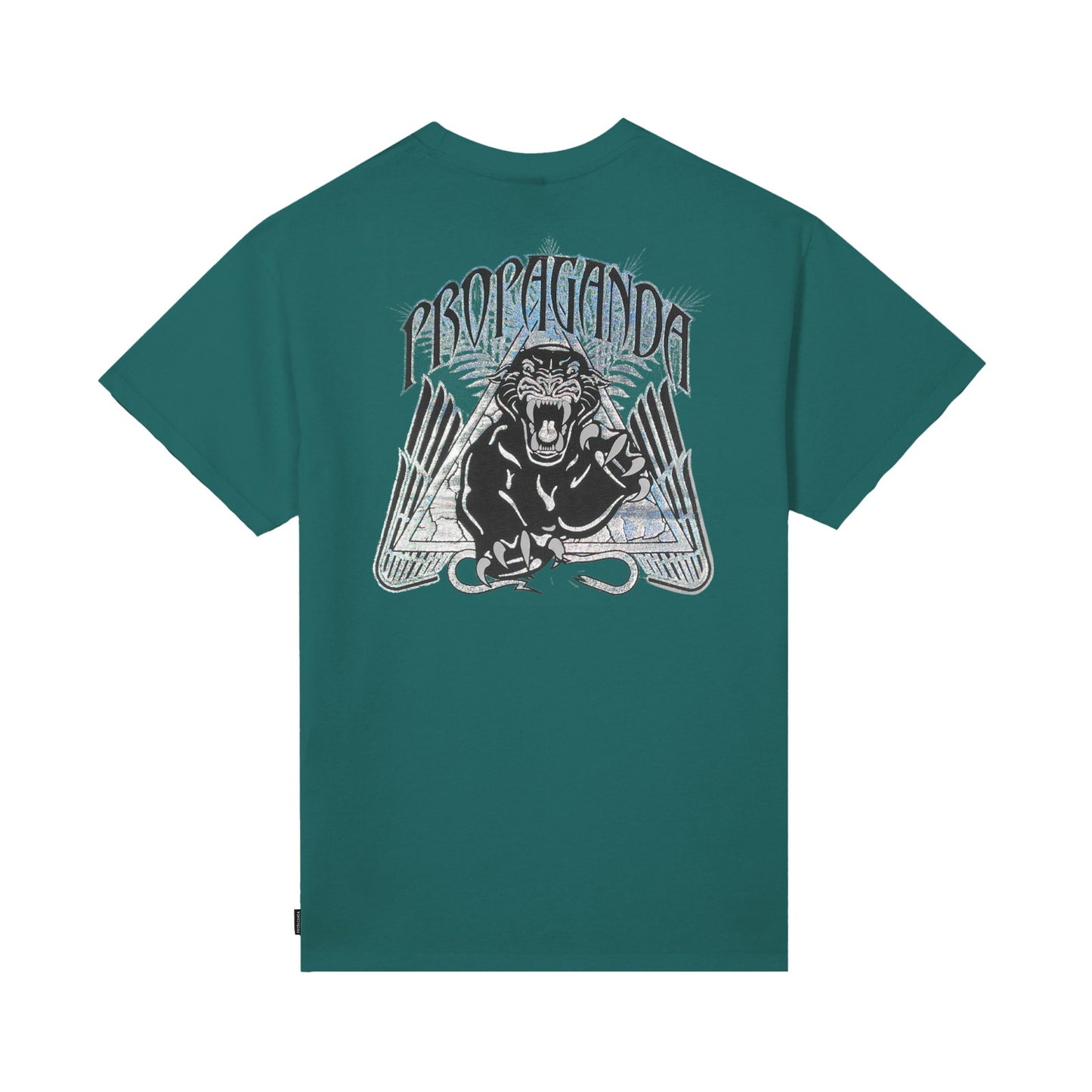 t-shirt Propaganda triangle panther green tg L