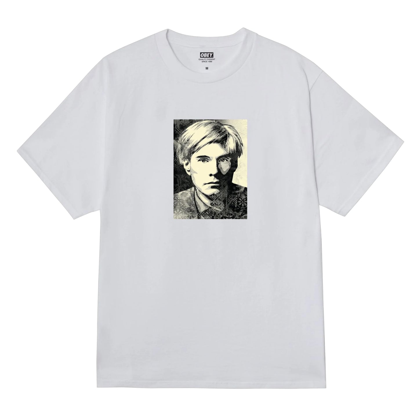 t-shirt Obey Wharol tee white Tg XL