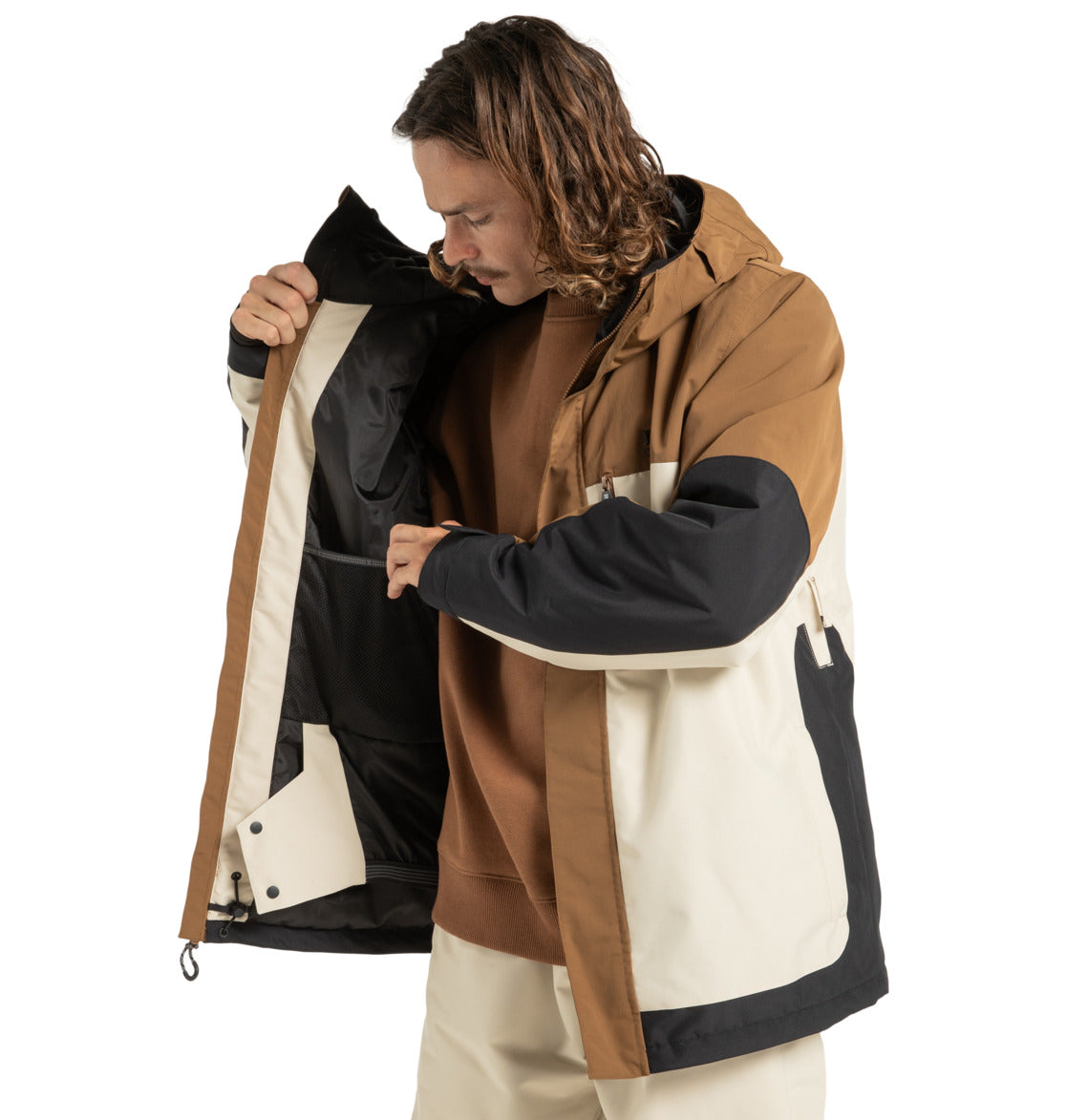 giacca snowboard DC defiant Jacket oatmeal 10k