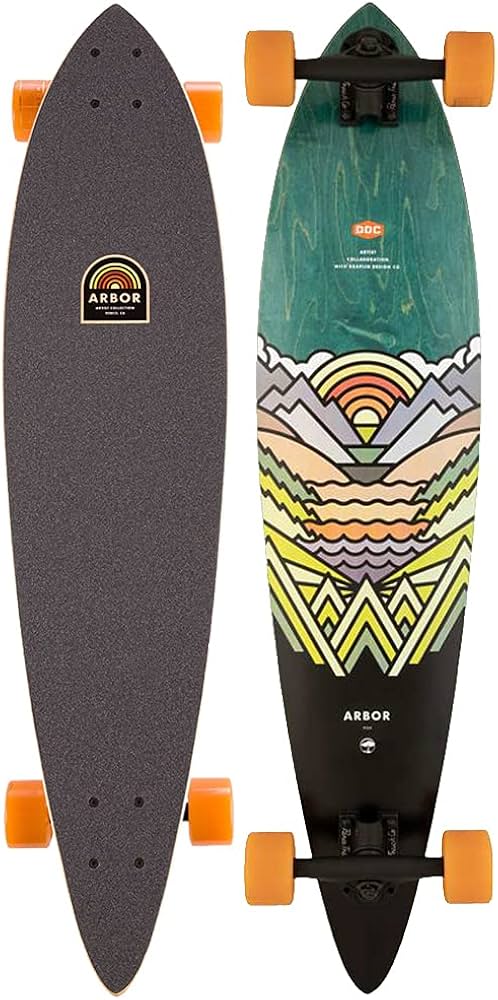 tavola skate Arbor Artist Fish longboard 37 NUOVO