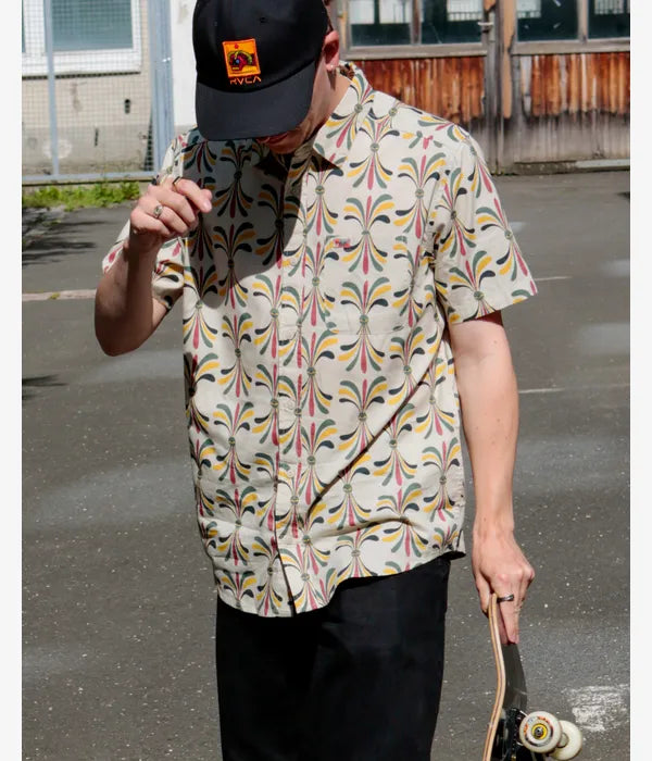 camicia m/c RVCA la eye floral shirt ss