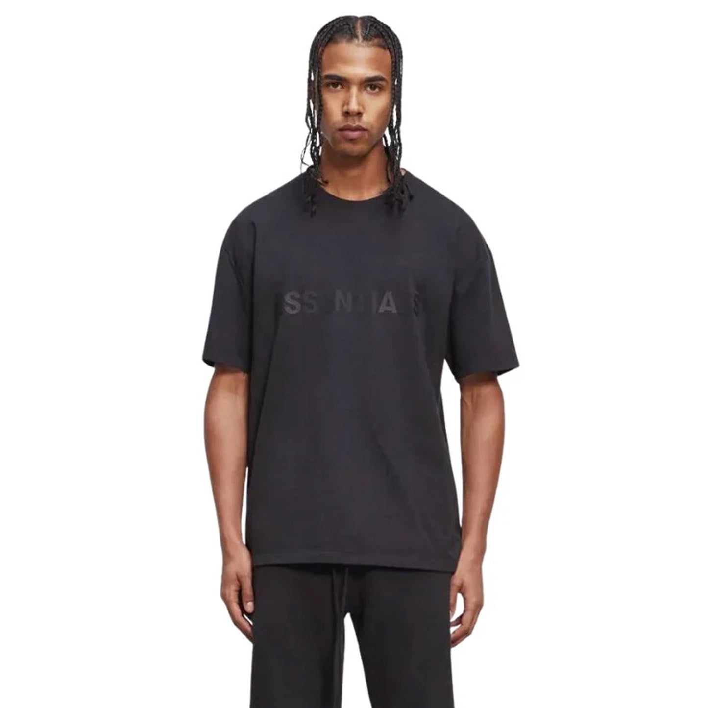 t-shirt Essentials Fear of God boxy applique black