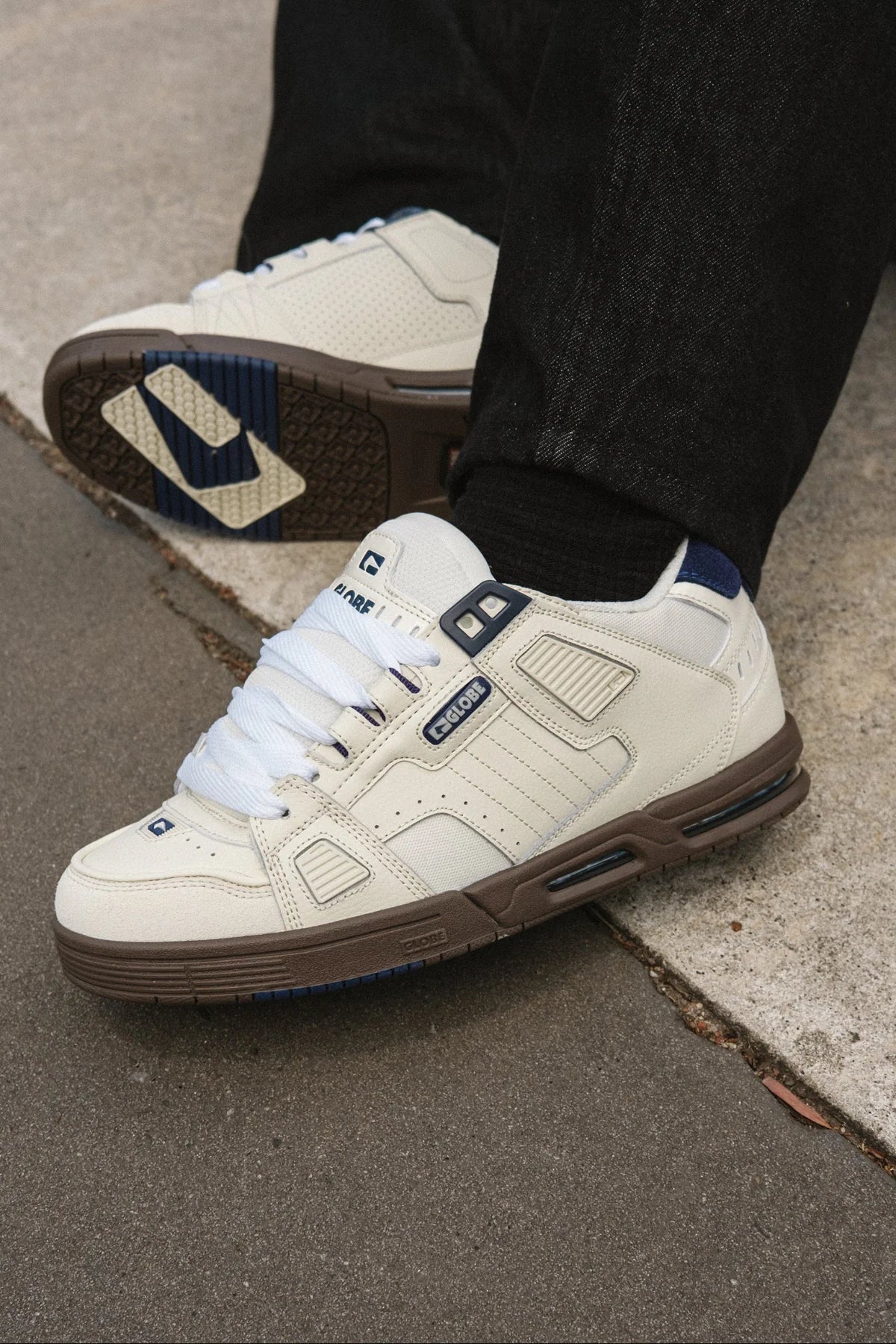 scarpe skate Globe sabre antique white blue nr. 44 - 45