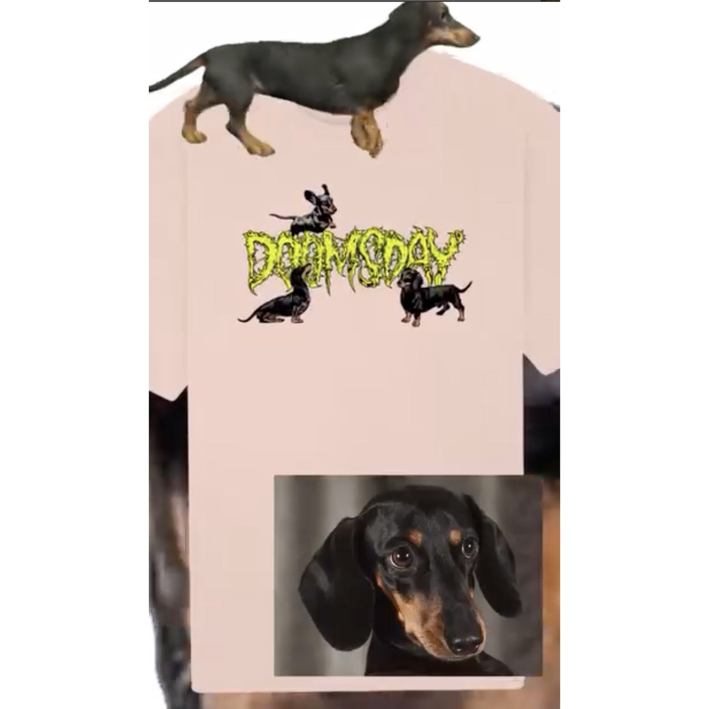 t-shirt Doomsday metal cuties tee pink