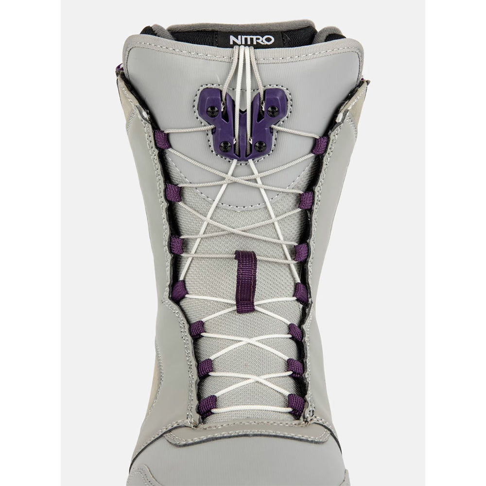 scarponi snowboard nitro flora tls woman grey purple 37.5 - 38