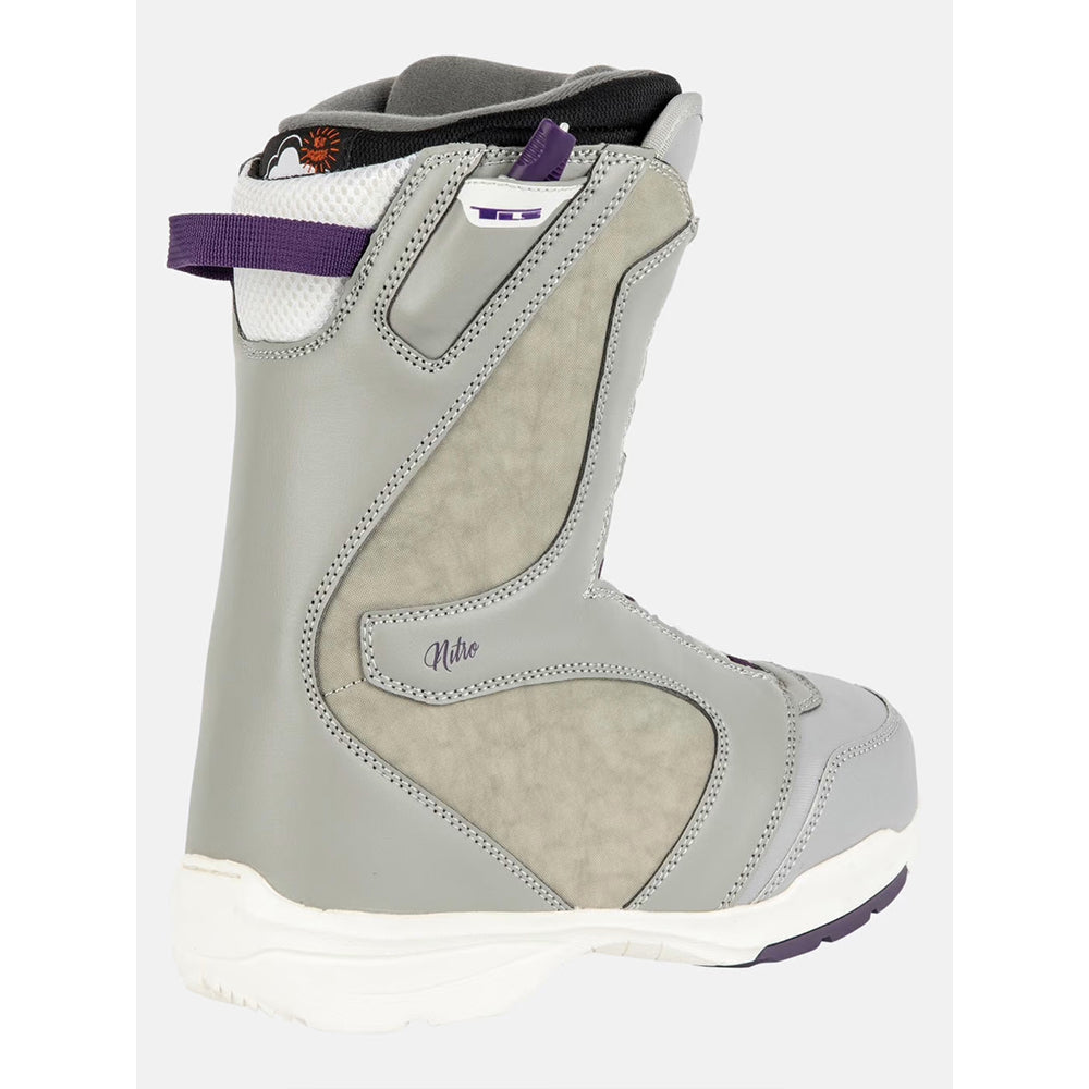 scarponi snowboard nitro flora tls woman grey purple 37.5 - 38