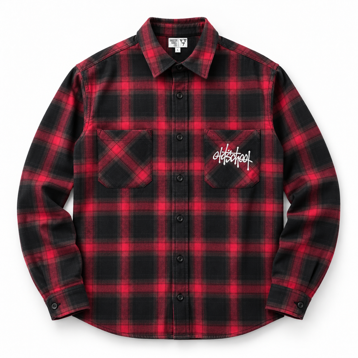 camicia scacchi OldschoolPesaro® shirt 2027 red / black