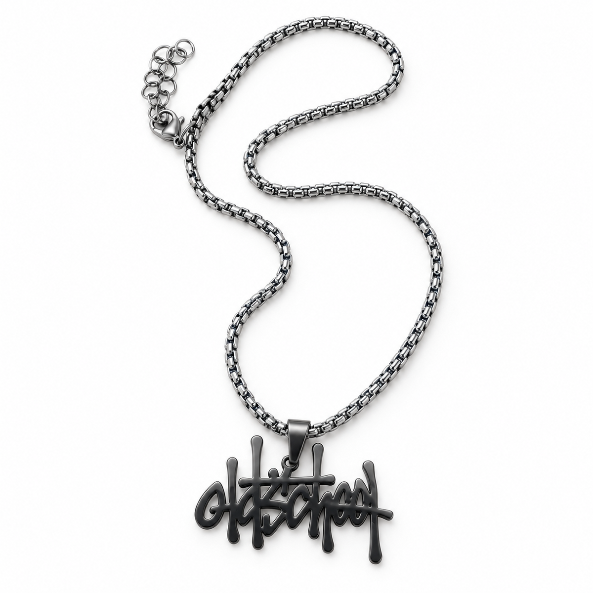 collanina OldschoolPesaro® unisex logo stainless necklace