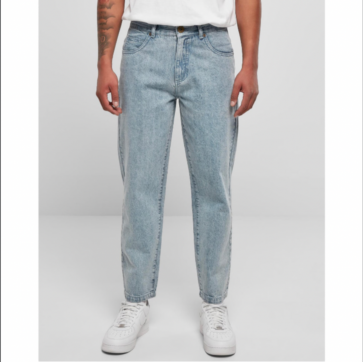 jeans baggy SOUTHPOLE Embroidery Denim chiaro