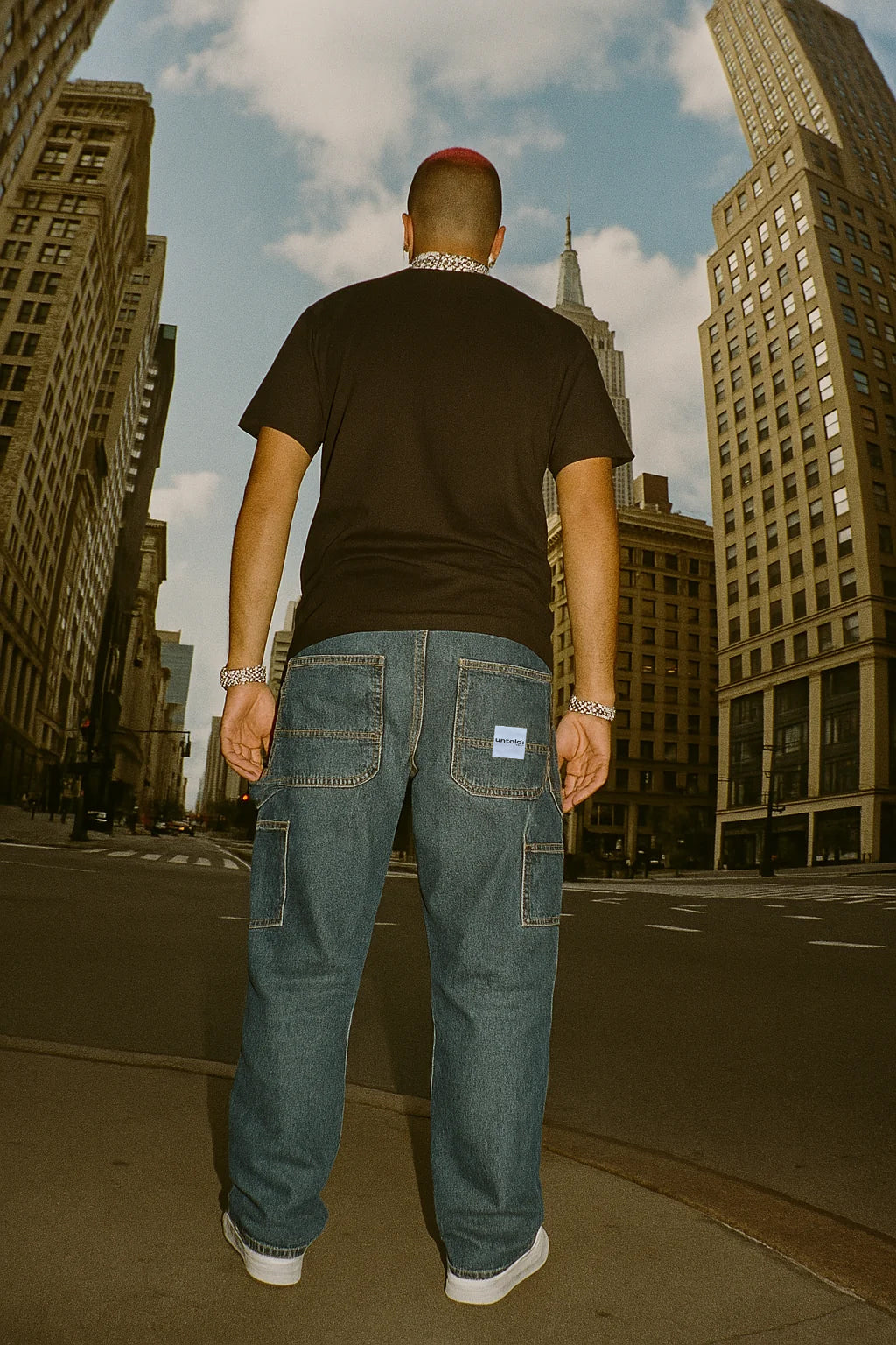 jeans baggy Untold.® Koenji Japan denim
