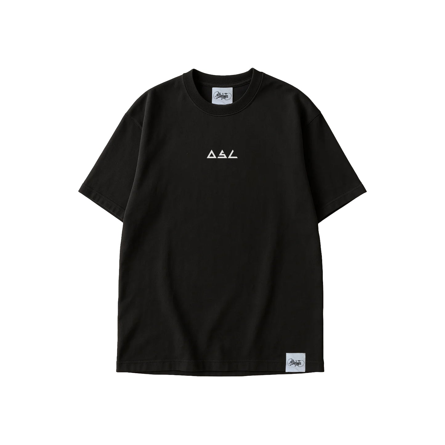 t-shirt OldschoolPesaro® new small logo tee black