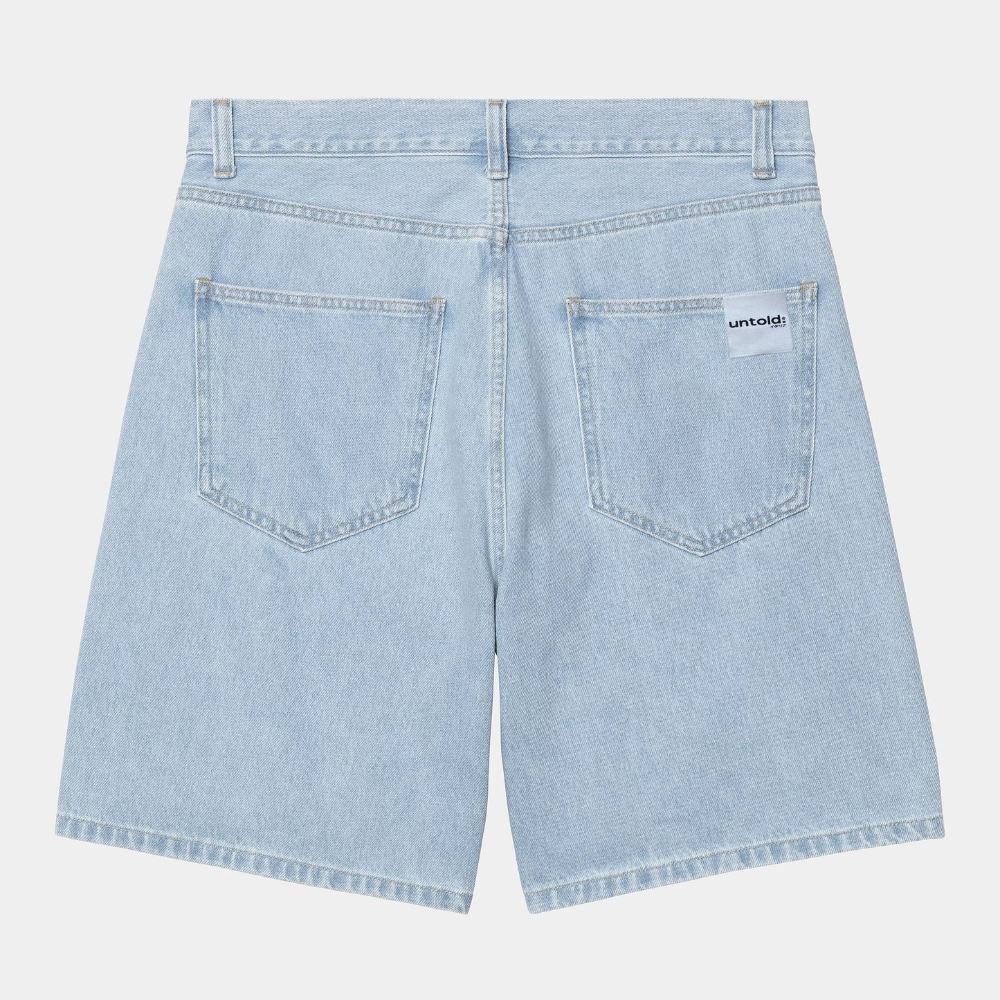 bermuda jorts Untold.® Tsukiji baggy clear denim