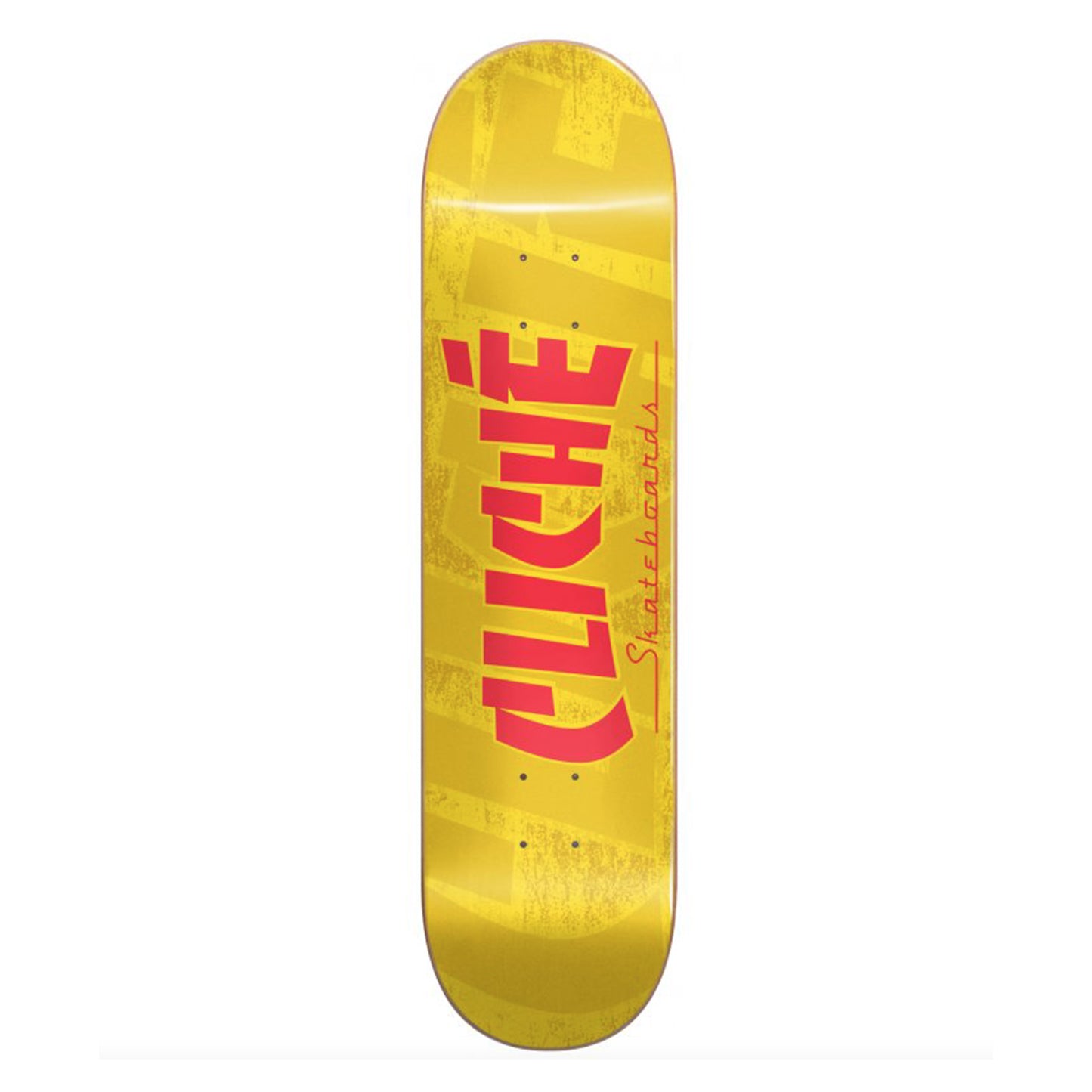 tavola skate CLICHE' Team Banco Yellow 8.0 con GRIP OMAGGIO