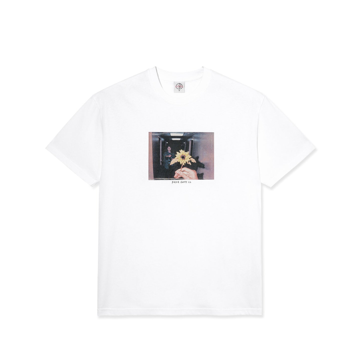 maglietta POLAR Skate Co. flower t-shirt white
