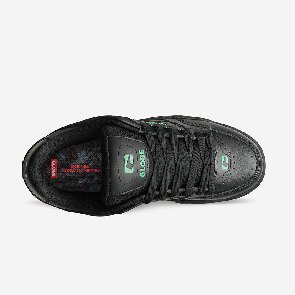 scarpe skate globe tilt black green mosaic