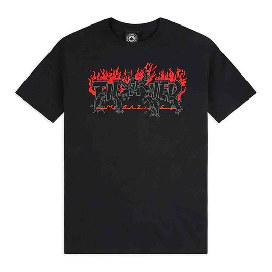 t-shirt Thrasher crows tee black