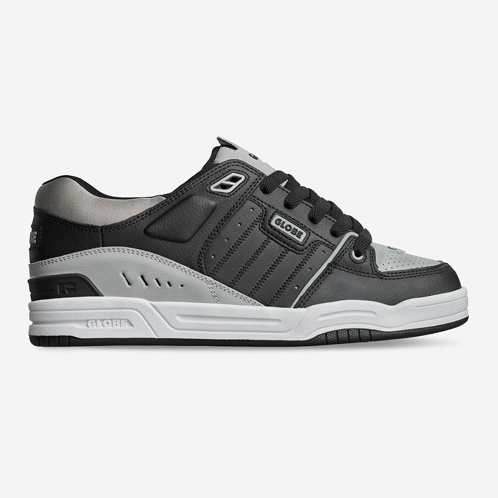 scarpe skate globe fusion black steel white girls