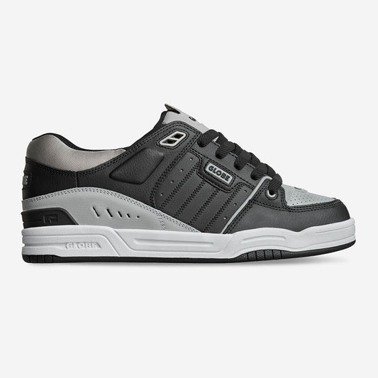 scarpe skate globe fusion black steel white girls