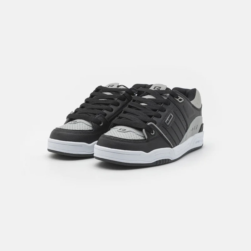 scarpe skate globe fusion black steel white girls