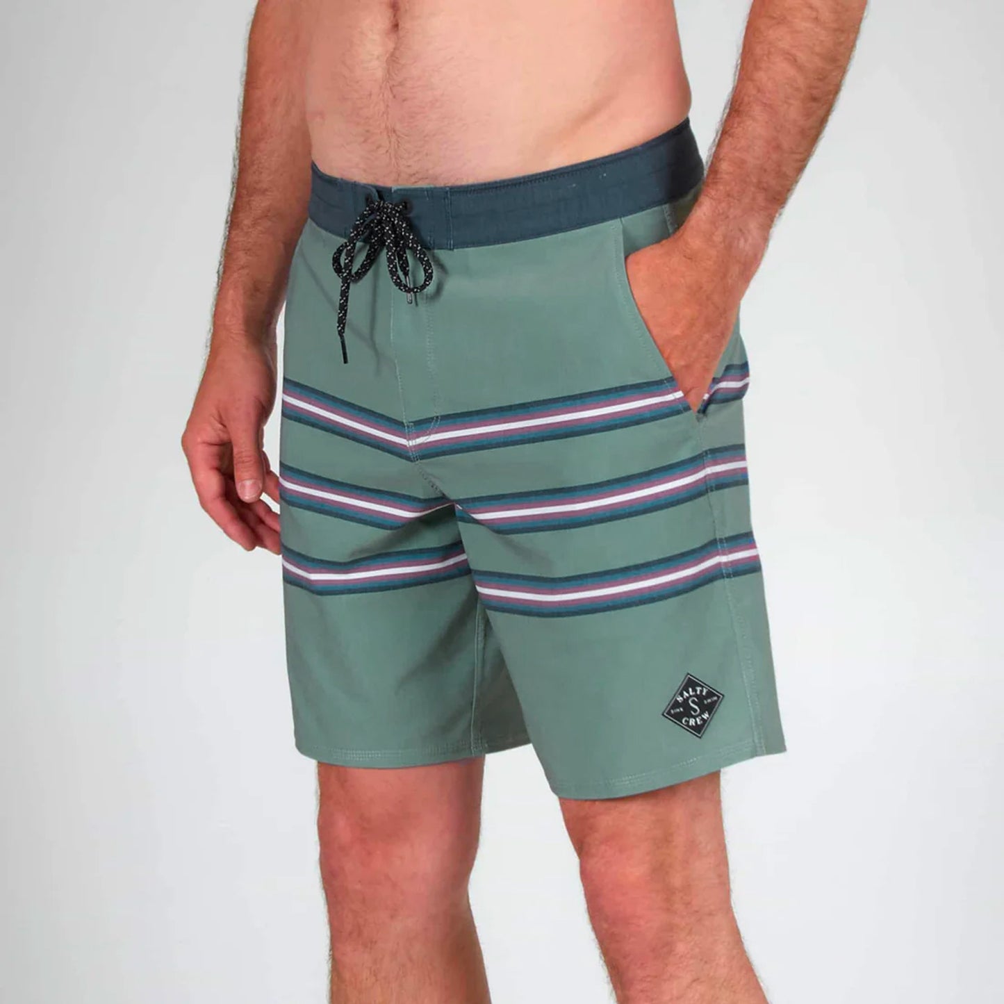 costume boardshorts Saltycrew shore break vintage military