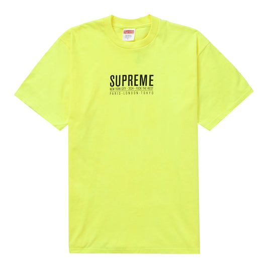 t-shirt Supreme® Newyork Paris tee yellow
