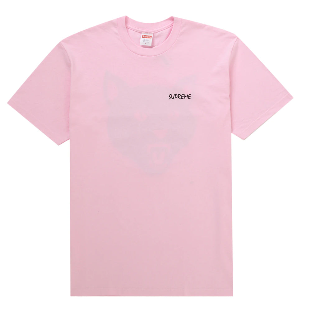 t-shirt Supreme® Newyork black cat tee light pink