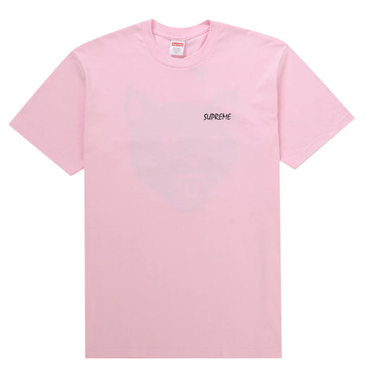 t-shirt Supreme® Newyork black cat tee light pink