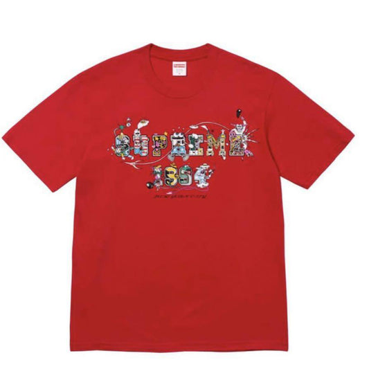 t-shirt Supreme® Newyork varsity tee red