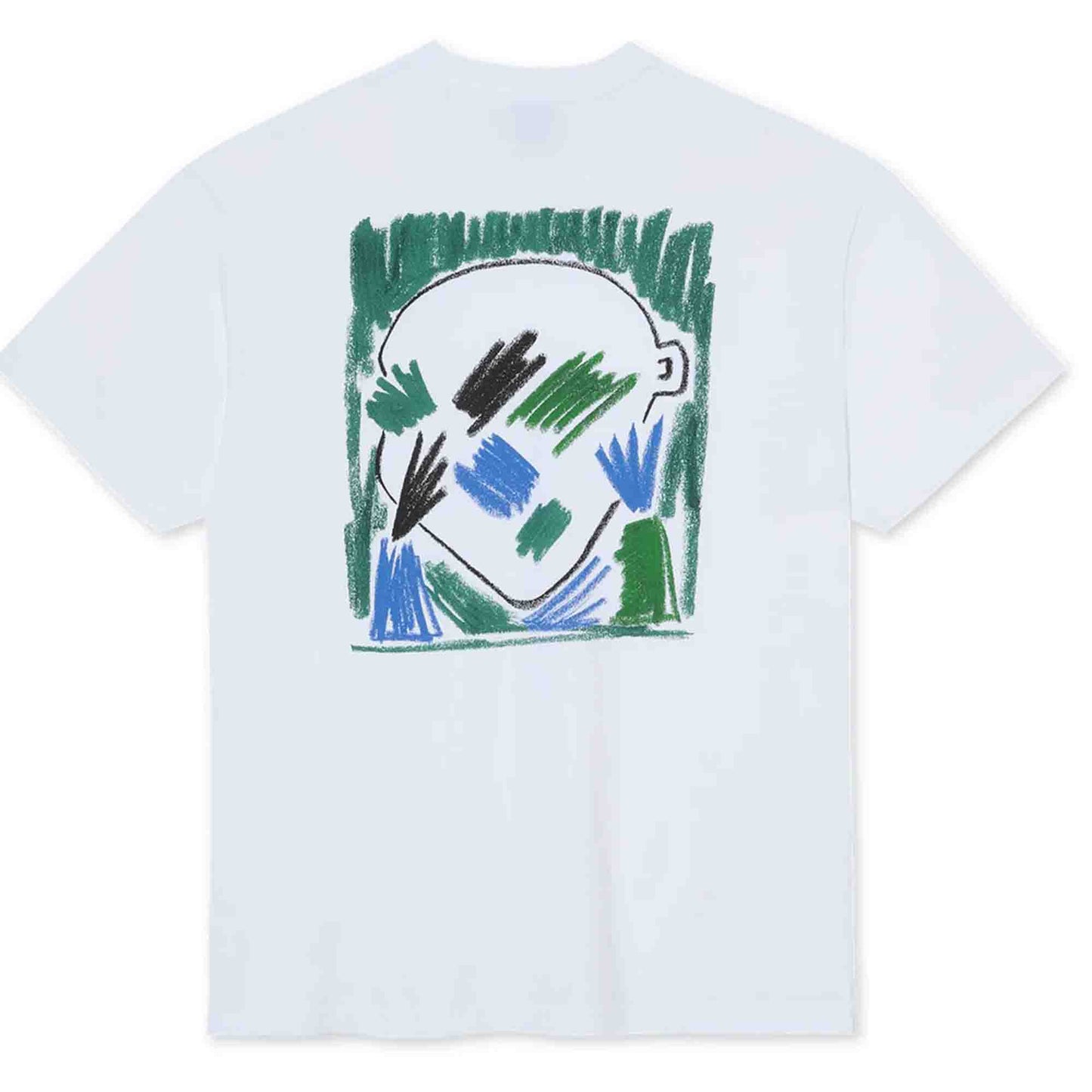 maglietta POLAR Skate Co. portrait t-shirt white Tg S