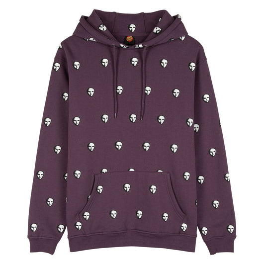 felpa cappuccio Santacruz watcher hood black currant